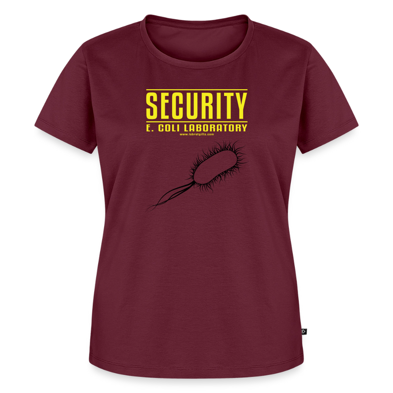 "Security E. Coli Laboratory" -  Women’s Premium T-Shirt - burgundy