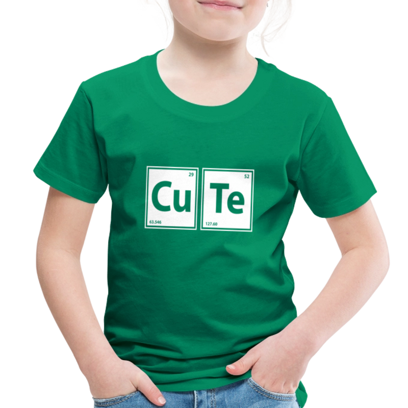 "CUTE" - Toddler Premium T-Shirt - kelly green
