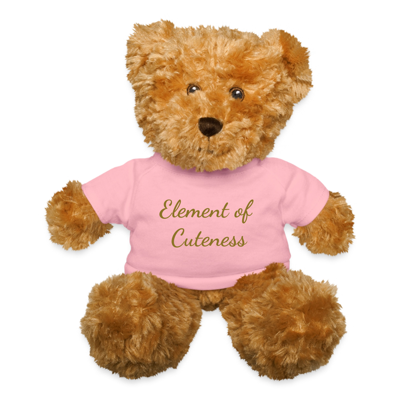 "Element of Cuteness Bearium (Br) " - Teddy Bear SoftToy Plushy - petal pink