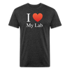 Fitted Cotton/Poly T-Shirt by Next Level - heather black