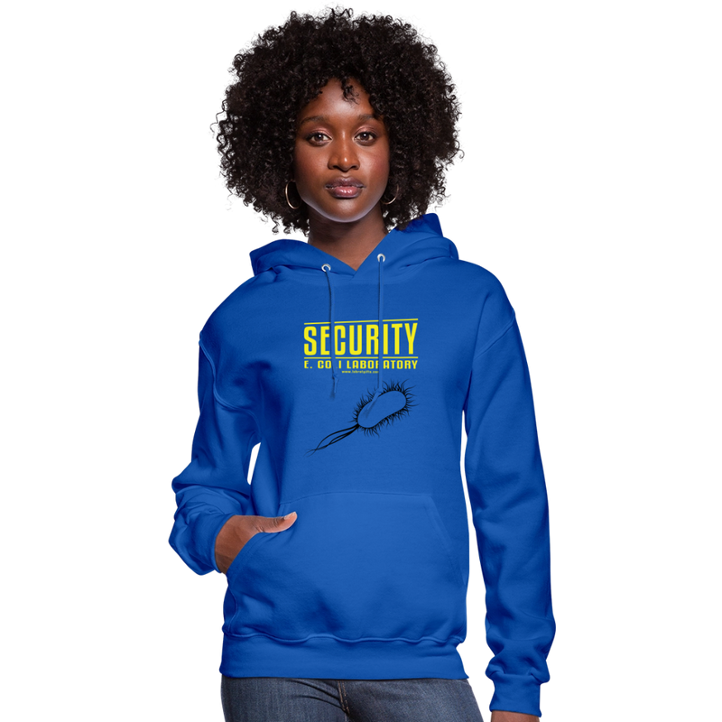 "Security E. Coli Laboratory" -  Women's Hoodie - royal blue