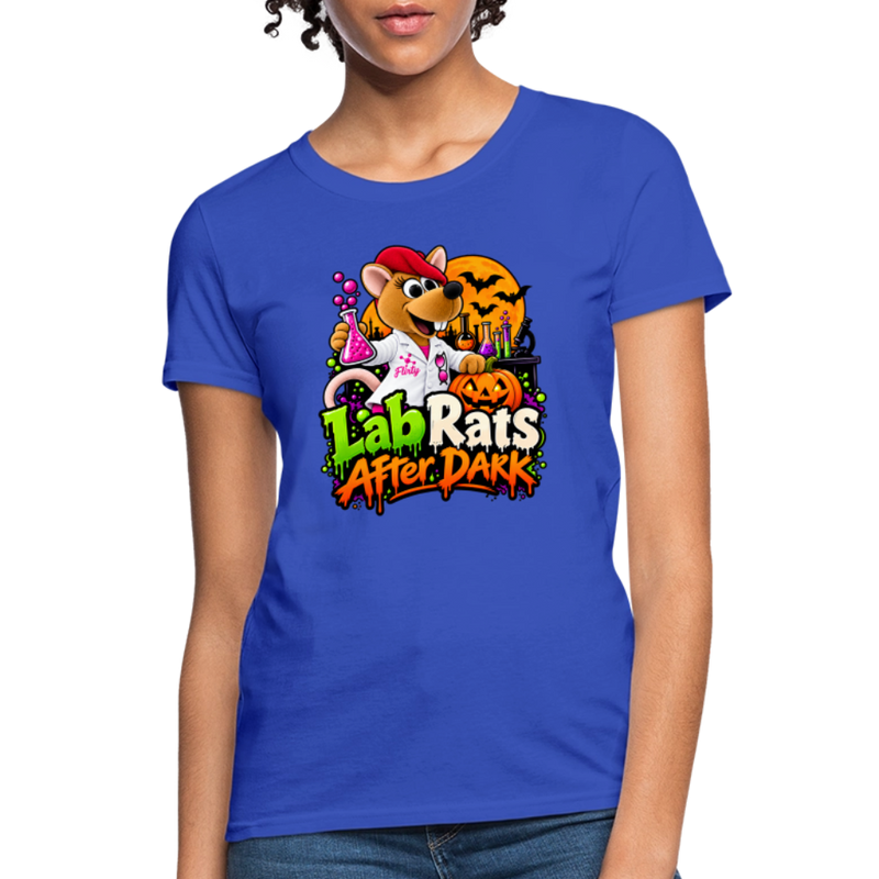 Flirty Lab Rats after Dark - Halloween Women's T-Shirt - royal blue