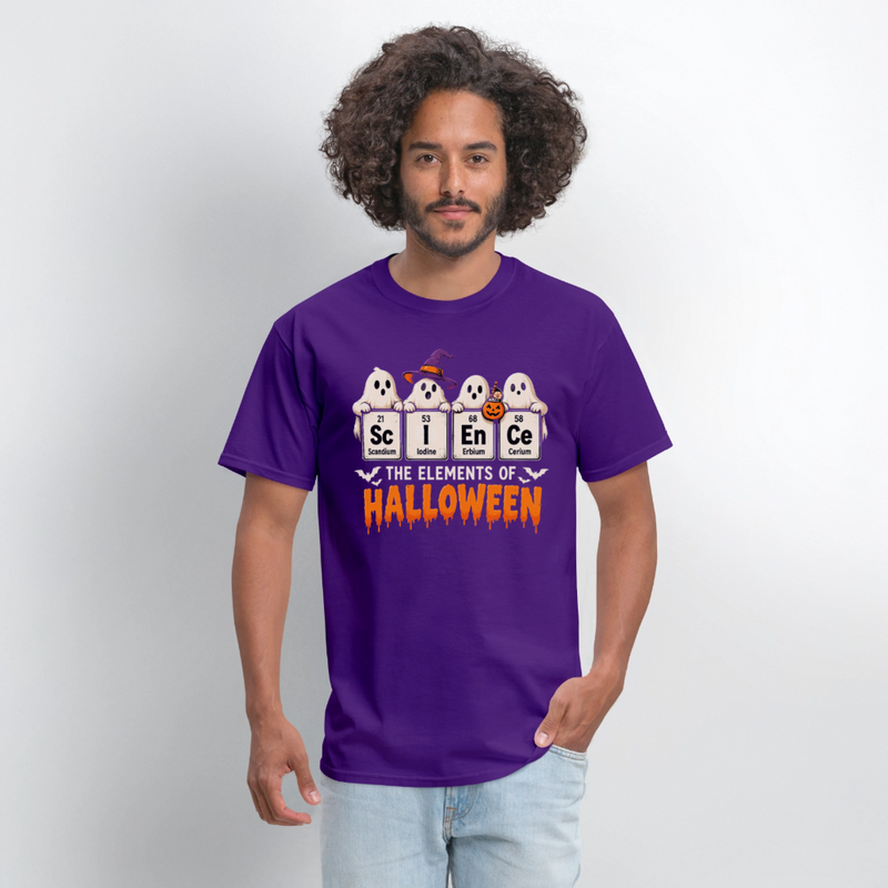 Elements of Halloween Men's T-Shirt - purple