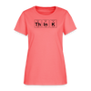 "Think" - Women's T-Shirt - coral