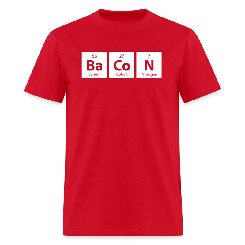 "BACON" - Funny Quotes - Men's T-Shirt | GILDAN 5000 - red
