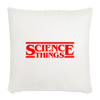 Science Things Halloween Throw Pillow Cover 18” x 18” - natural white