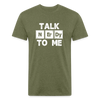 Fitted Cotton/Poly T-Shirt by Next Level - heather military green