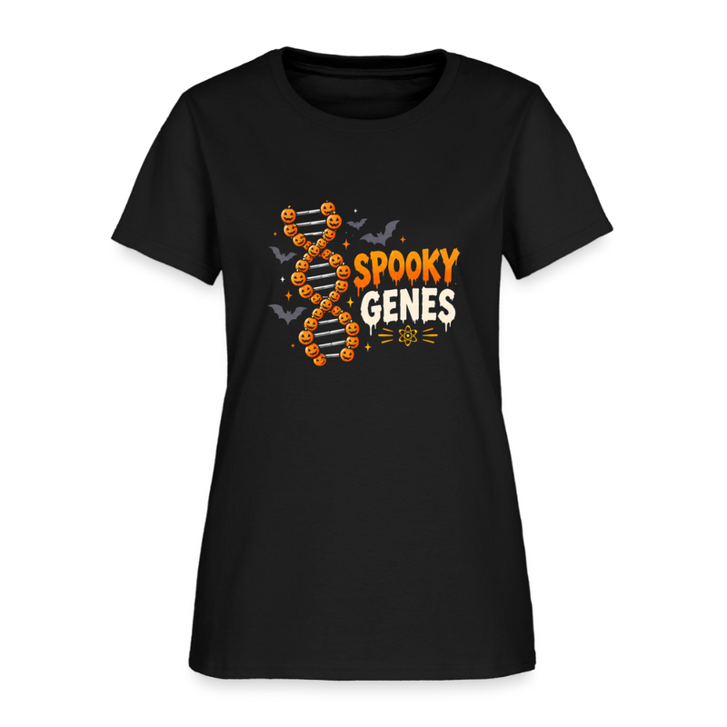 Spooky Genes Halloween Women's T-Shirt - black