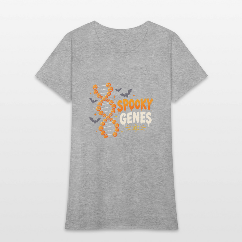 Spooky Genes Halloween Women's T-Shirt - heather gray