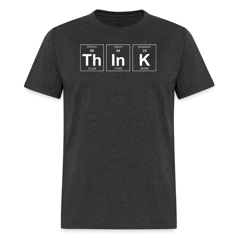 "Think" - Men's T-Shirt | GILDAN 5000 - heather black