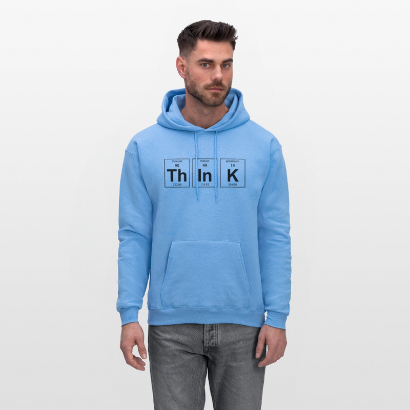 "Think" - Men's Hoodie - carolina blue