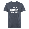 Fitted Cotton/Poly T-Shirt by Next Level - heather navy