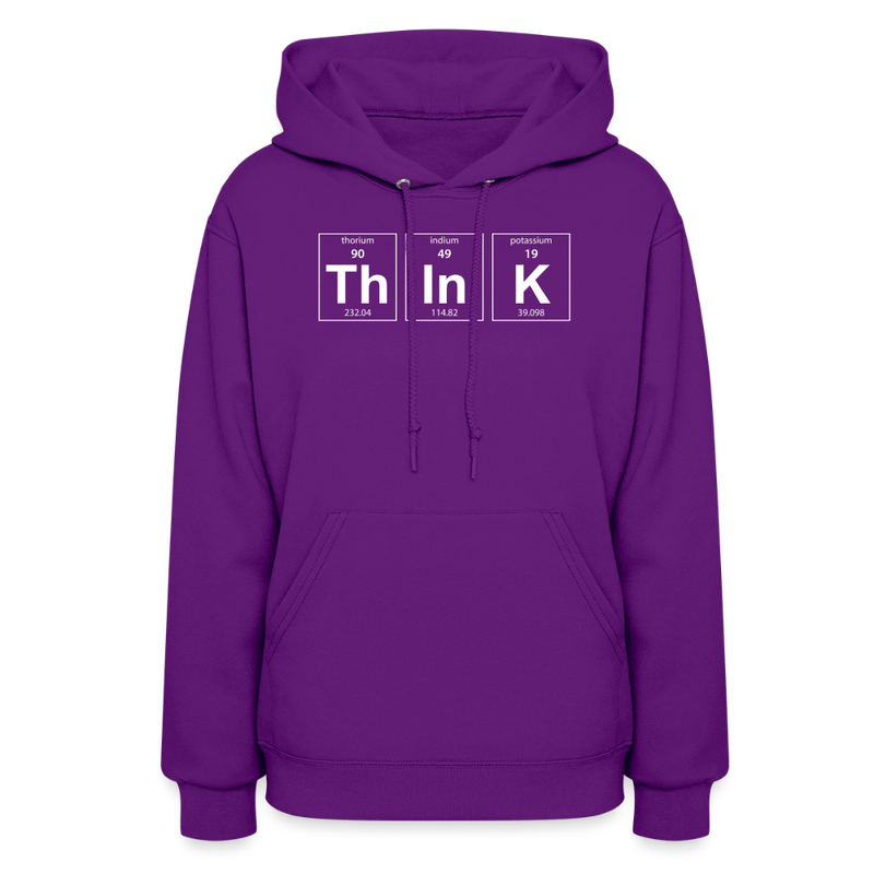 "Think" - Women's Hoodie - purple