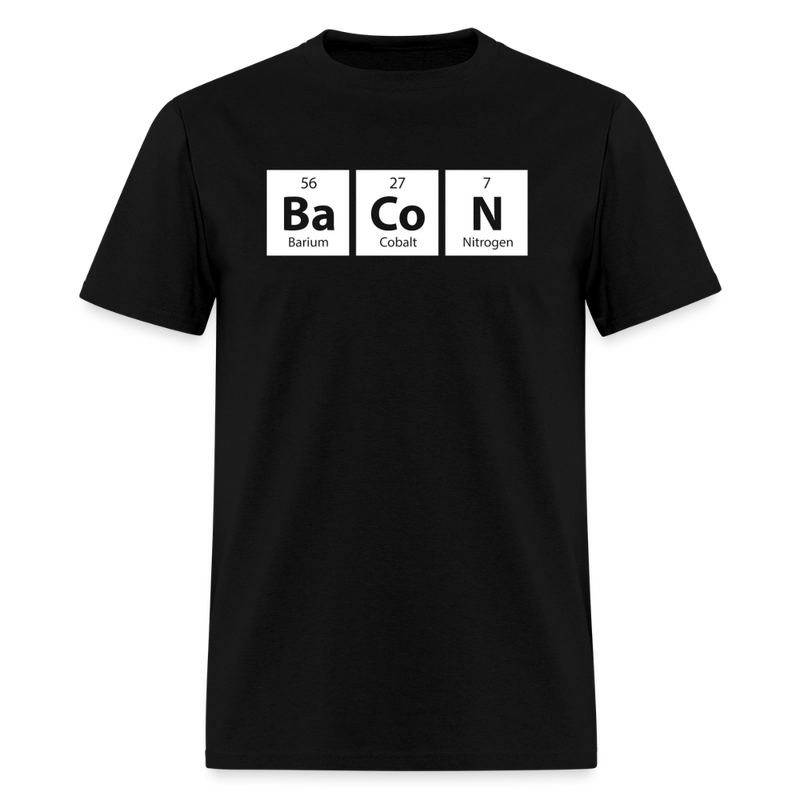 "BACON" - Funny Quotes - Men's T-Shirt | GILDAN 5000 - black