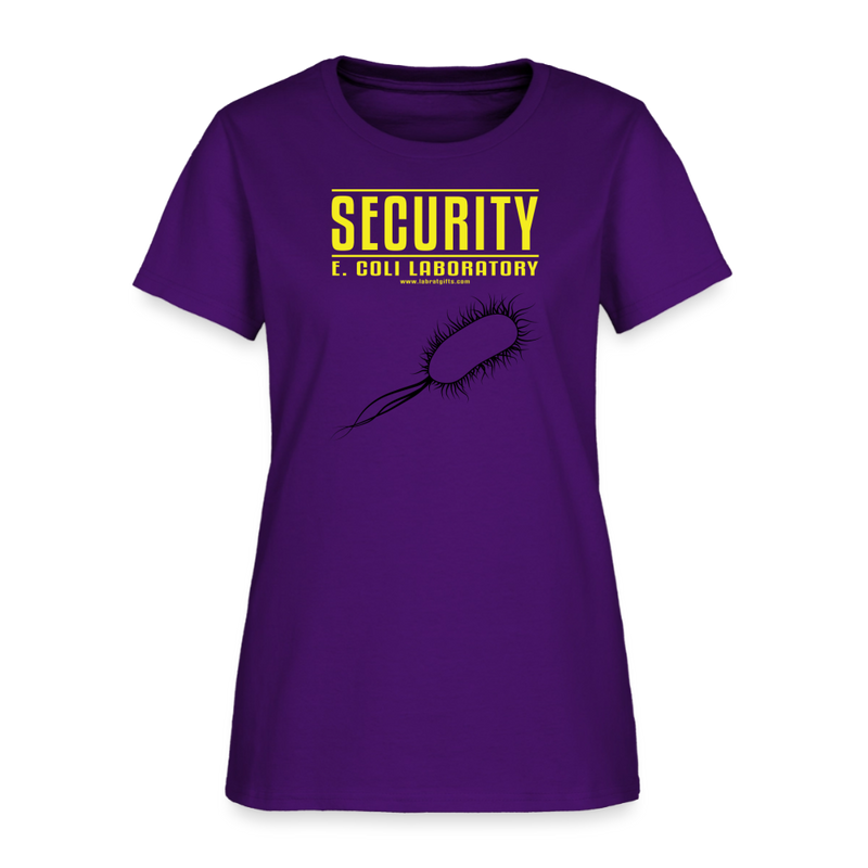 "Security E. Coli Laboratory" -  Women's T-Shirt - purple