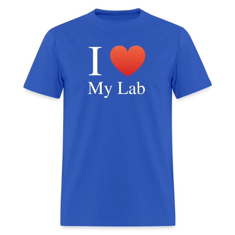 "I Love My Lab" - Men's T-Shirt | GILDAN 5000 - royal blue