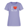 "I Love My Lab" - Women's T-Shirt - lavender