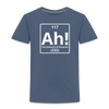 "Ah! The Element of Surprise" Toddler T-Shirt – Funny Science Tee for Little STEM Explorers - heather blue