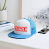 Science Things Halloween Trucker Hat - white/blue