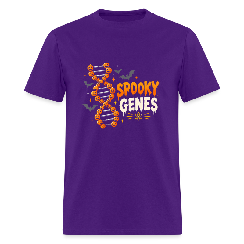 Spooky Genes Halloween Men's T-Shirt - purple