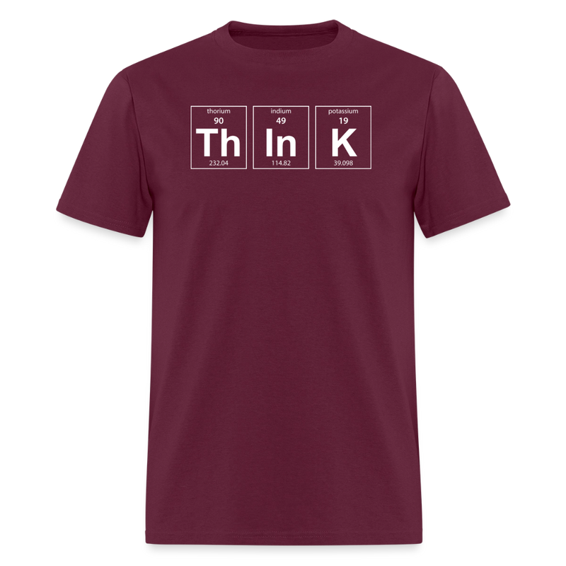 "Think" - Men's T-Shirt | GILDAN 5000 - burgundy
