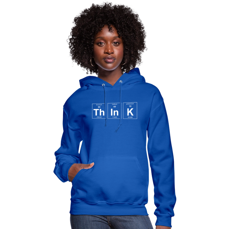"Think" - Women's Hoodie - royal blue