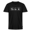 "Think" - Men's V-Neck T-Shirt - black