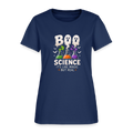 BOO Science Its like Magic but Real Halloween Women's T-Shirt -  blue dusk