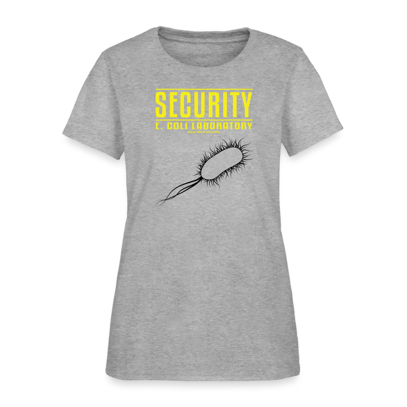 "Security E. Coli Laboratory" -  Women's T-Shirt - heather gray