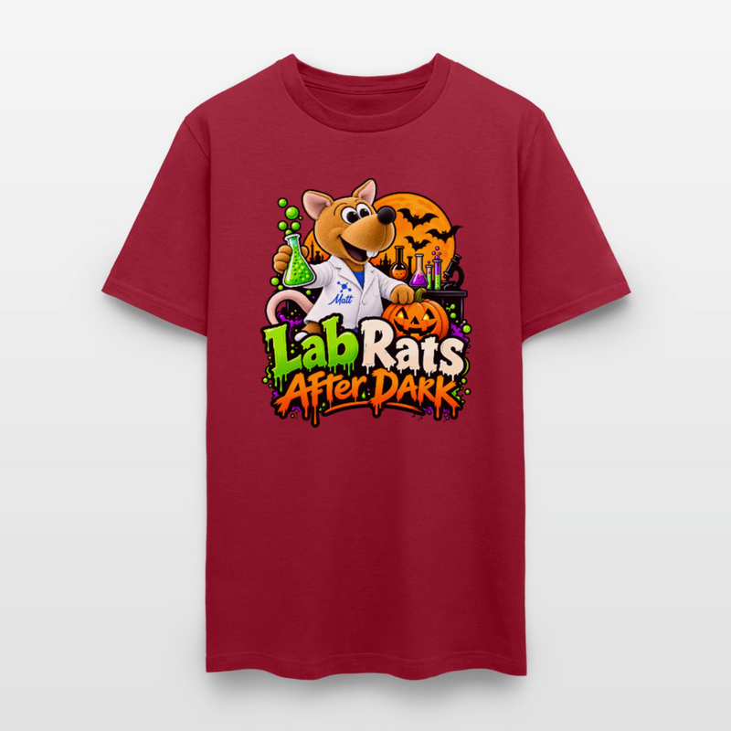Matt - Lab Rats after Dark - Halloween Men's T-Shirt - true red