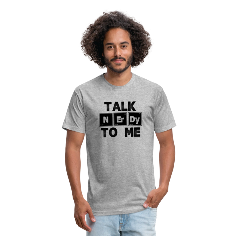 Fitted Cotton/Poly T-Shirt by Next Level - heather gray