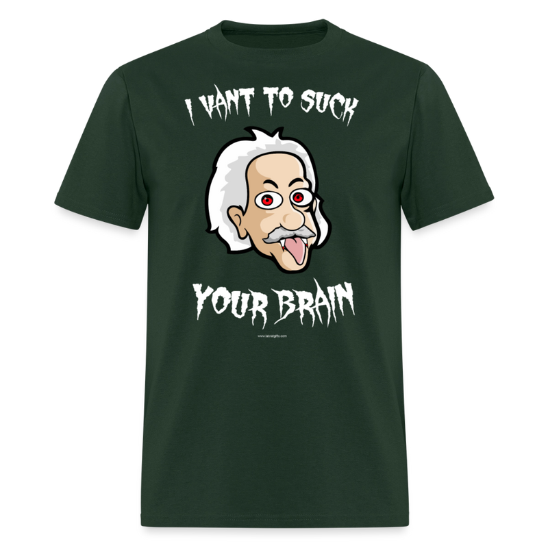 I Want to Such Your Brain Halloween Men's T-Shirt - forest green