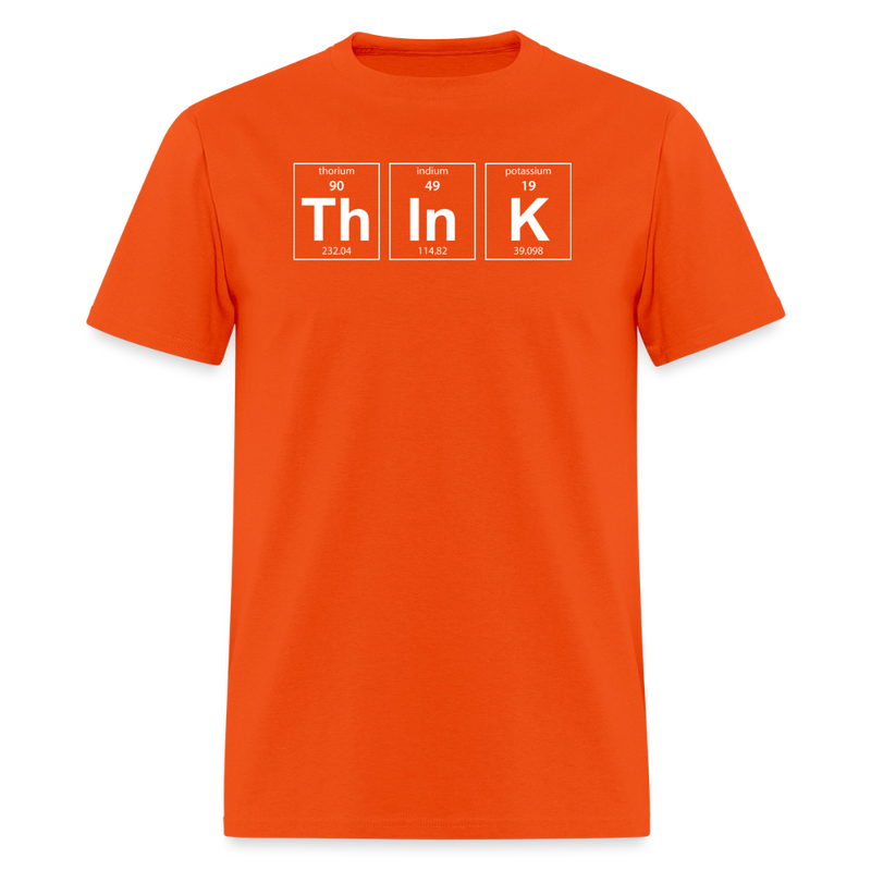 "Think" - Men's T-Shirt | GILDAN 5000 - orange