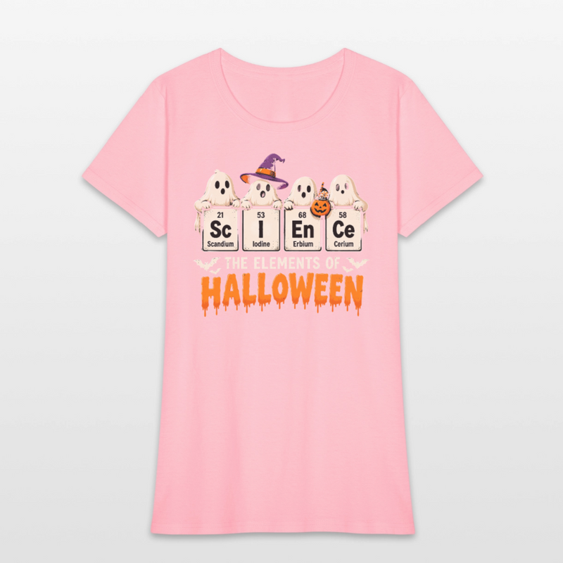 Elements of Science Halloween Women's T-Shirt - pink
