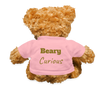 "BEARY Curious" - Teddy Bear SoftToy Plushy - petal pink