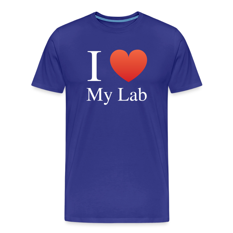 "I Love My Lab" - Men's Premium T-Shirt - royal blue