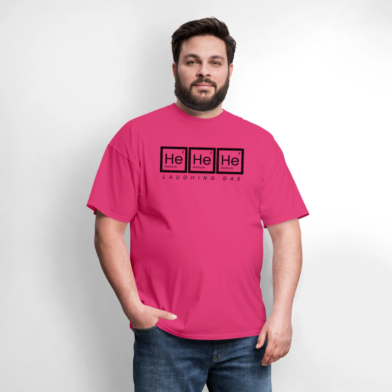 He He He - Helium - Laughing Gas - Men's T-Shirt | GILDAN 5000 - fuchsia