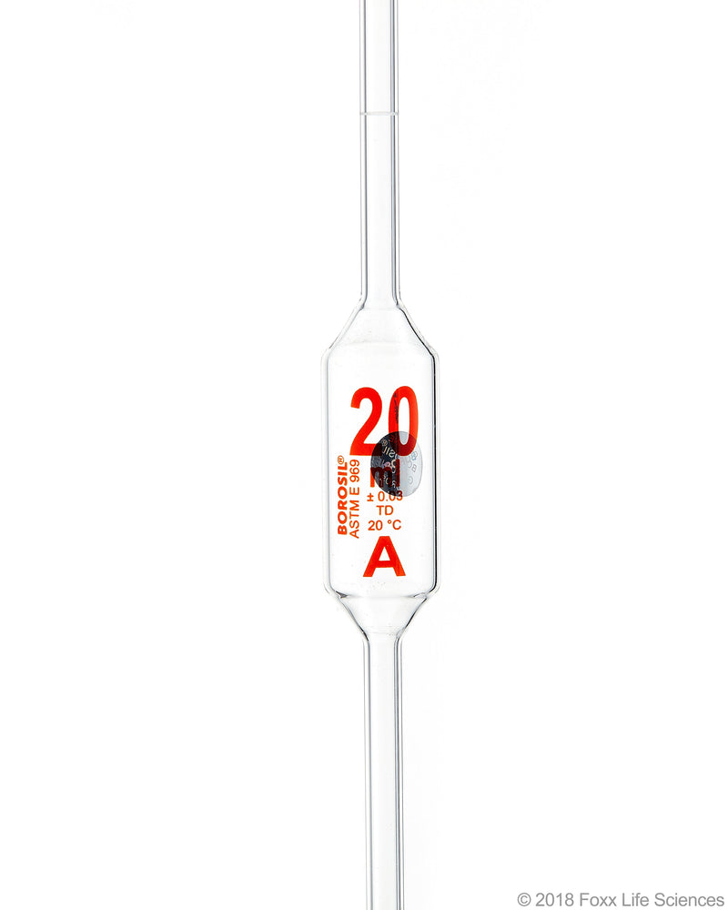 Borosil Class A Volumetric Pipettes, Batch Certificate - LabShopNow.com