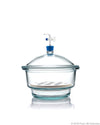 Borosil Vacuum Borosilicate Glass Desiccator with PTFE Stopcock - LabShopNow.com
