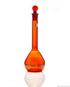 Borosil Wide-Neck Volumetric Flask with Glass Stopper, Class A - LabShopNow.com