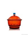 Borosil Amber Light-Blocking Glass Desiccator with Porcelain Plate - LabShopNow.com