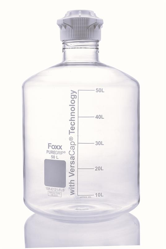 PUREGRIP® Reusable Clear Glass Carboy, Round - LabShopNow.com