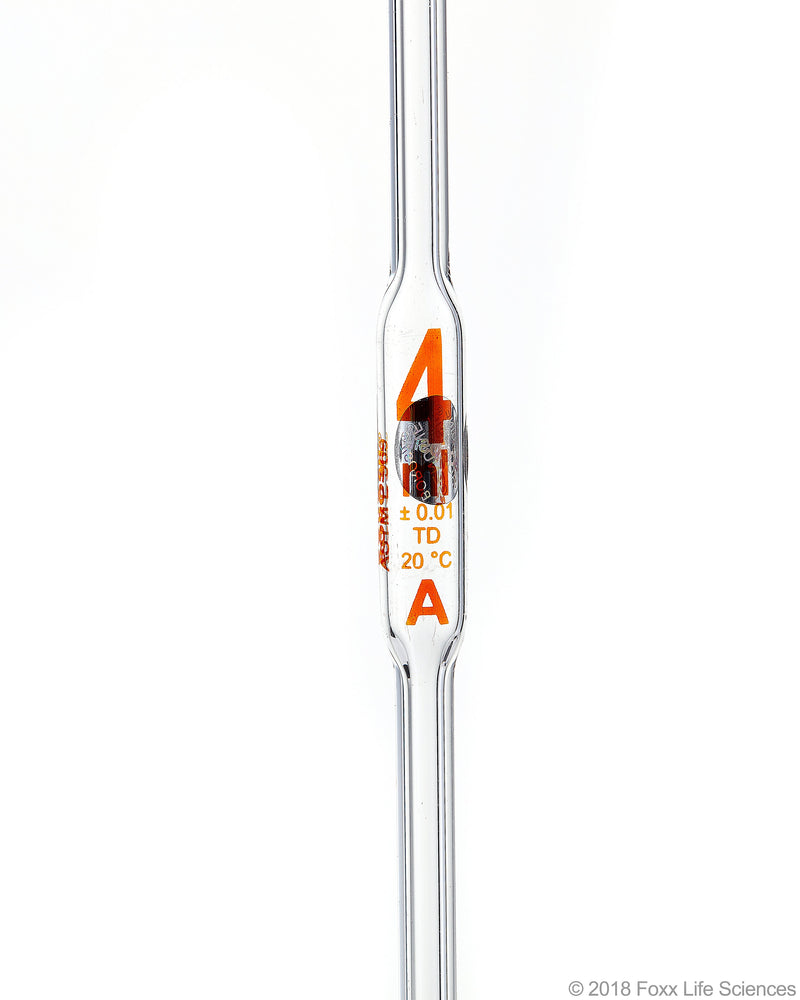 Borosil Class A Volumetric Pipettes, Batch Certificate - LabShopNow.com