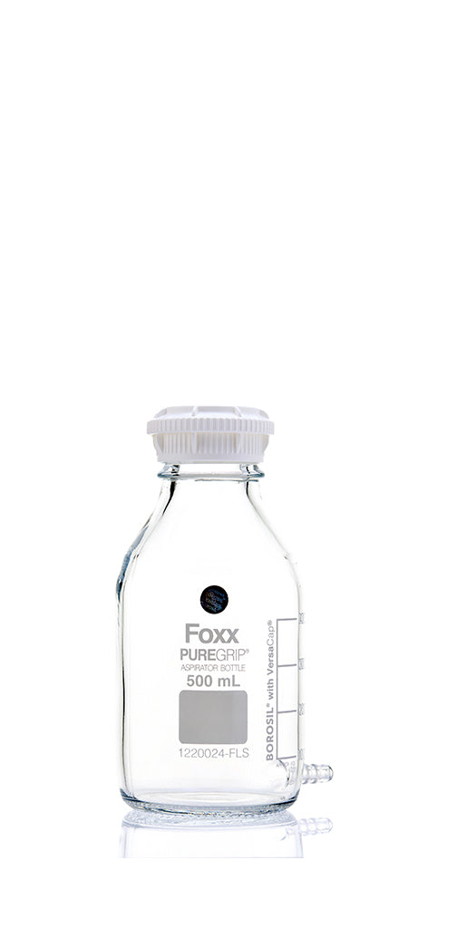 PUREGRIP Borosilicate Glass Aspirator Bottles, GL45 Cap - LabShopNow.com