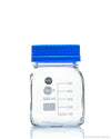 Borosil Square Wide Mouth Glass Reagent Bottles - LabShopNow.com