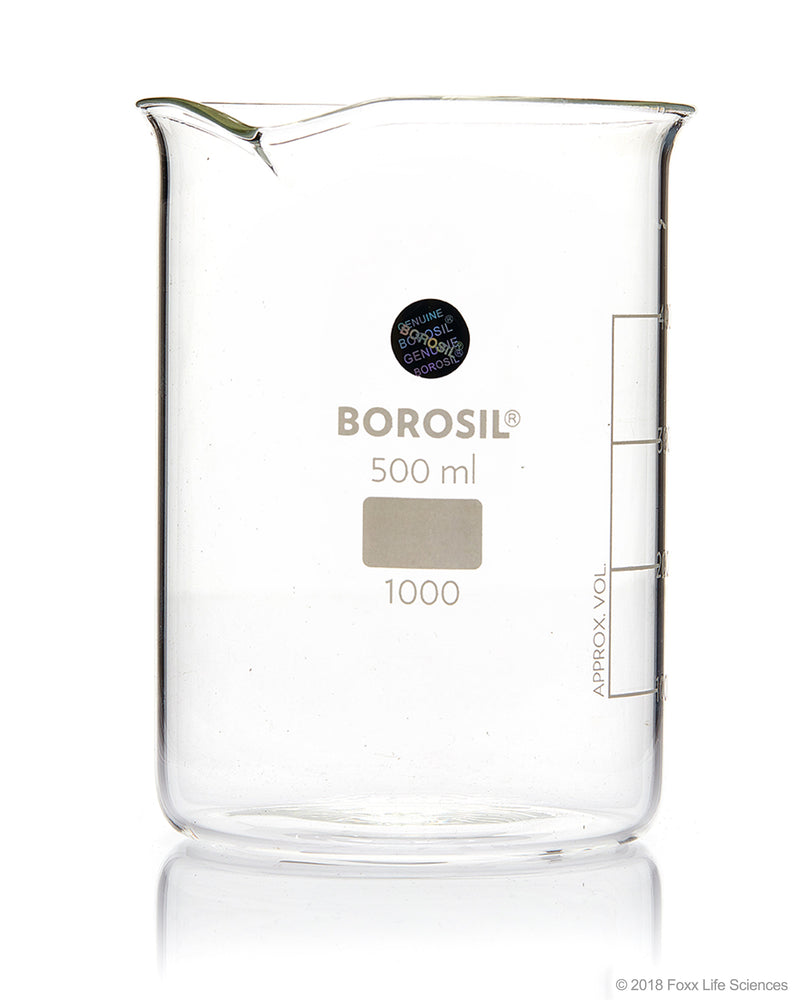 Borosil Griffin Low-Form Beakers with Spout - LabShopNow.com