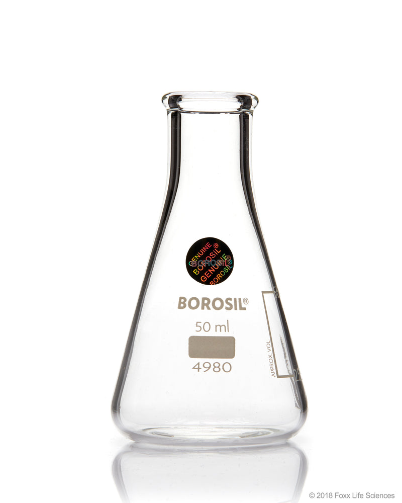 Borosil Graduated Borosilicate Narrow Mouth Erlenmeyer Flasks