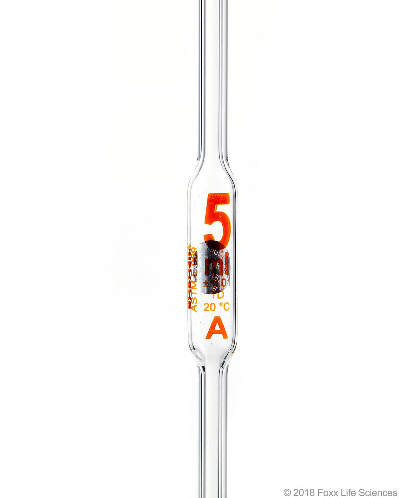 Borosil Class A Volumetric Pipettes, Batch Certificate - LabShopNow.com