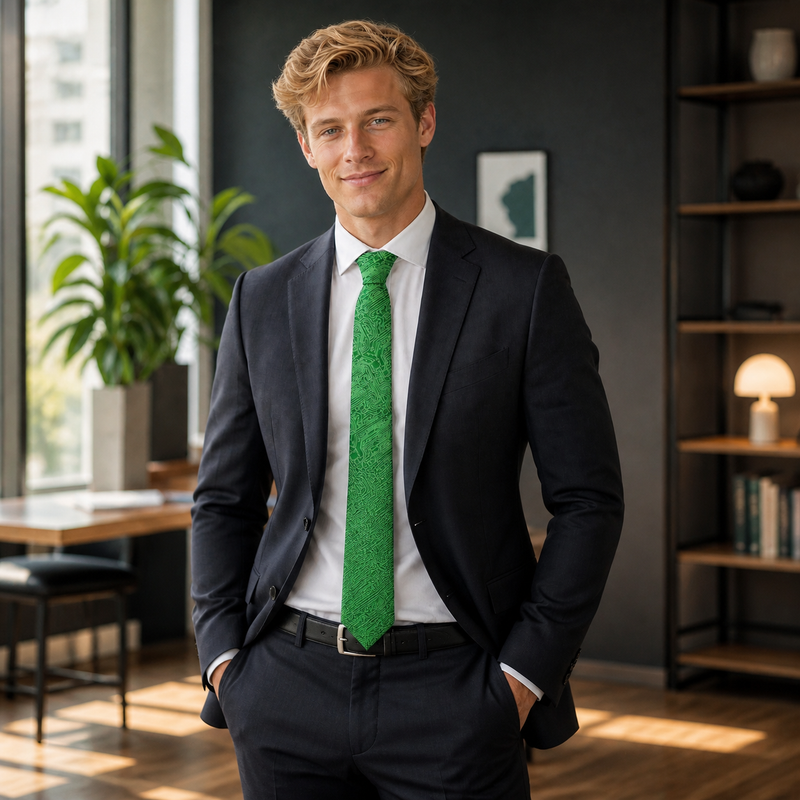 Circuit Board Skinny Tie