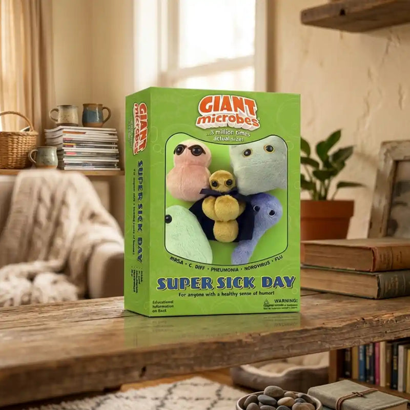 Super Sick Day - GIANTmicrobes® Plush Toy Gift Box